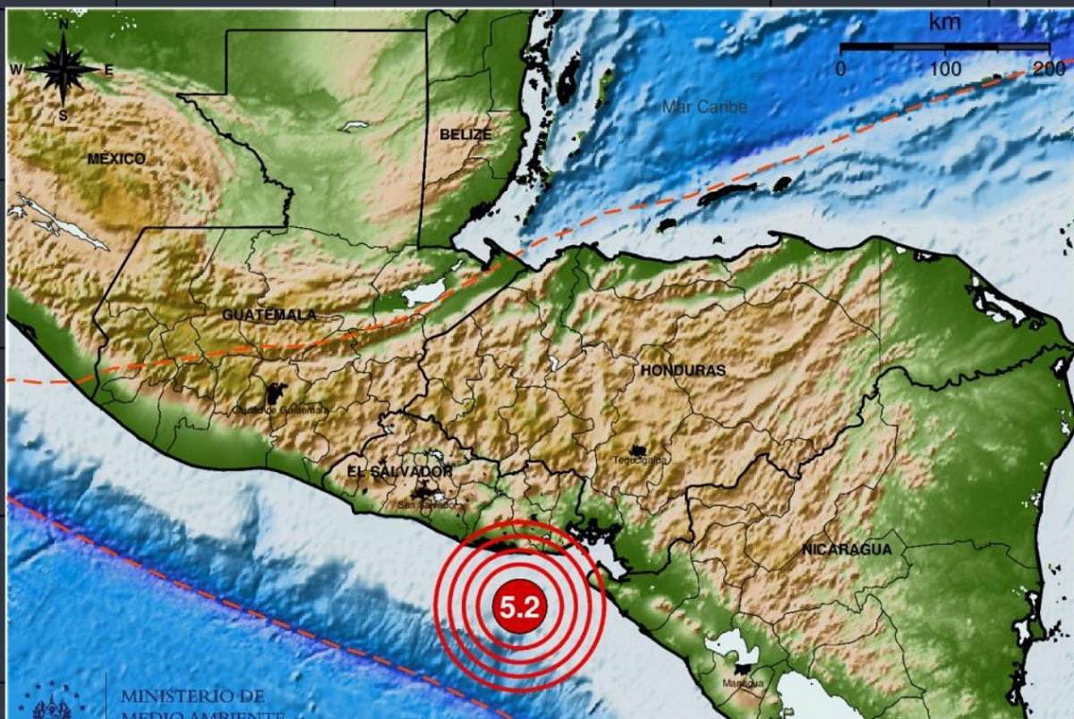 Noche de temblores en El Salvador, Honduras y Nicaragua