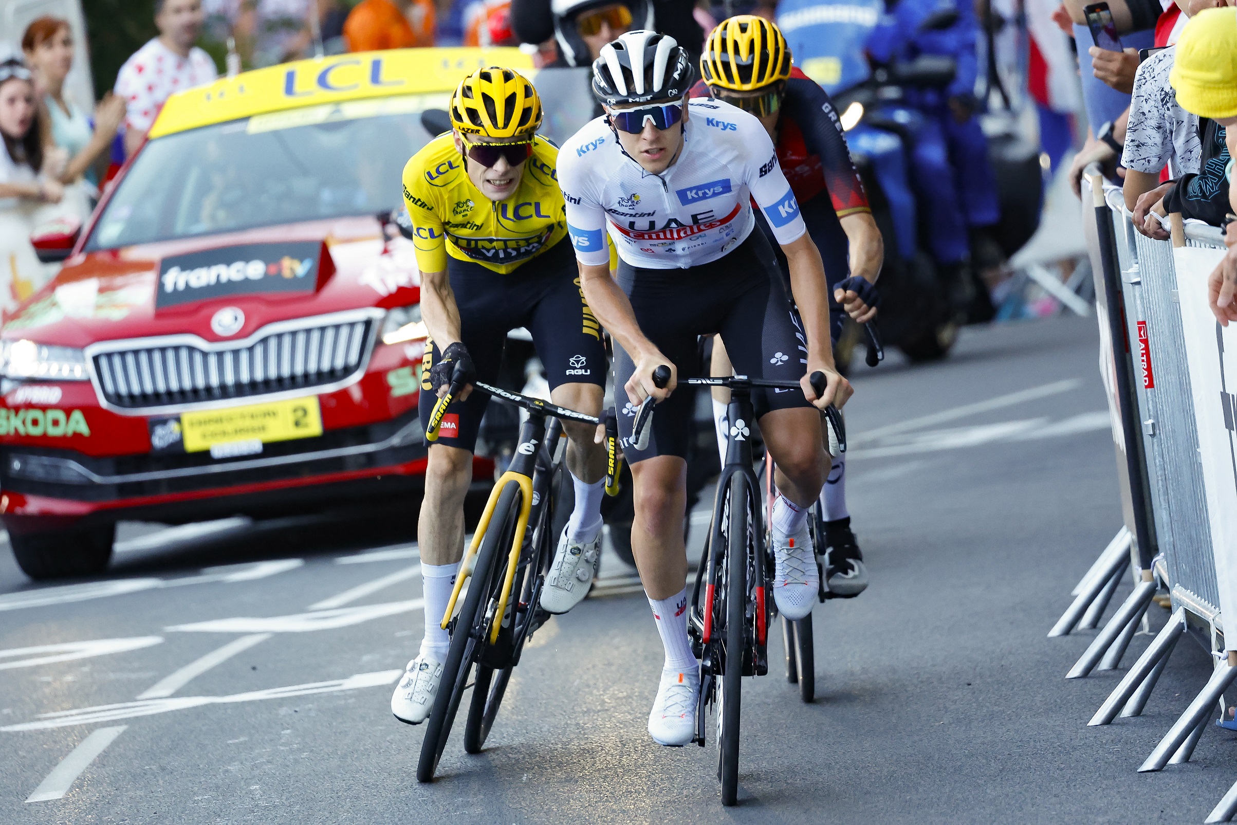 Pogacar y Vingegaard son los dos ciclistas más destacados de este Tour de Francia.