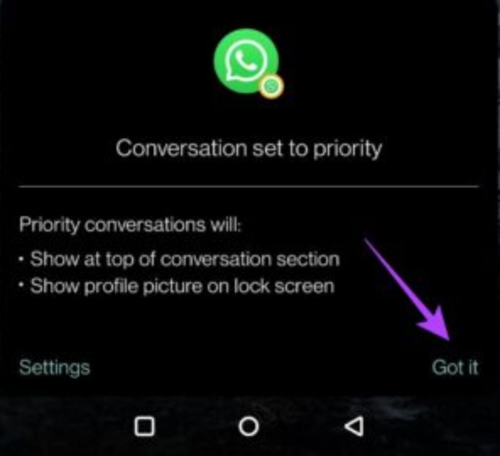 La función se llama 'Conversaciones prioritarias' y está en función en Android.