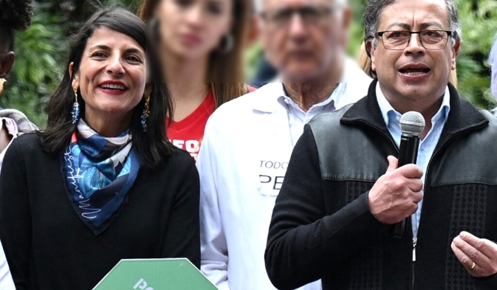 Irene Vélez y Gustavo Petro / AFP