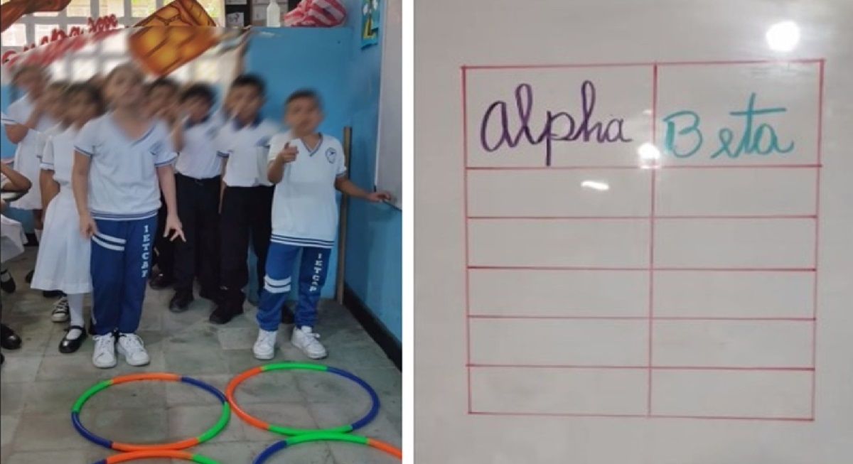Profesora llevó el 'Desafío' al aula de clases para enseñar las tablas de multiplicar.