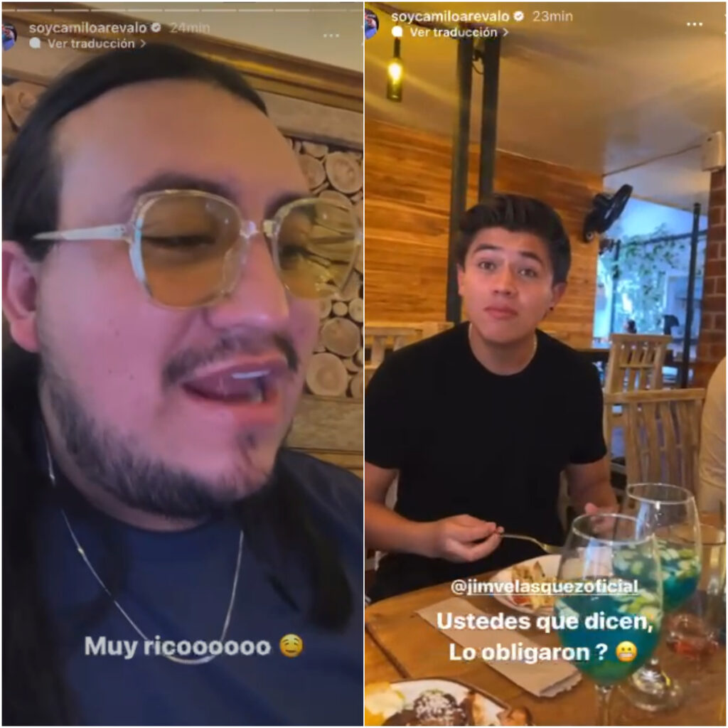Camilo Arévalo y Jim Velásquez/Foto: Instagram @soycamiloarevalo