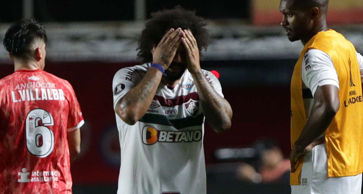 Foto de Marcelo, en nota de que el jugador por fea lesión en Libertadores fue expuesto por periodista Jorge Barraza.