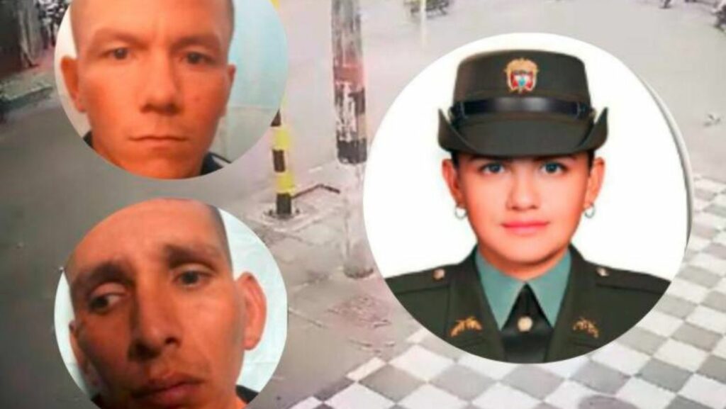 Estos son los dos presuntos asesinos de la patrullera Paula Cristiana Ortega. Foto: Policía Nacional de Colombia.