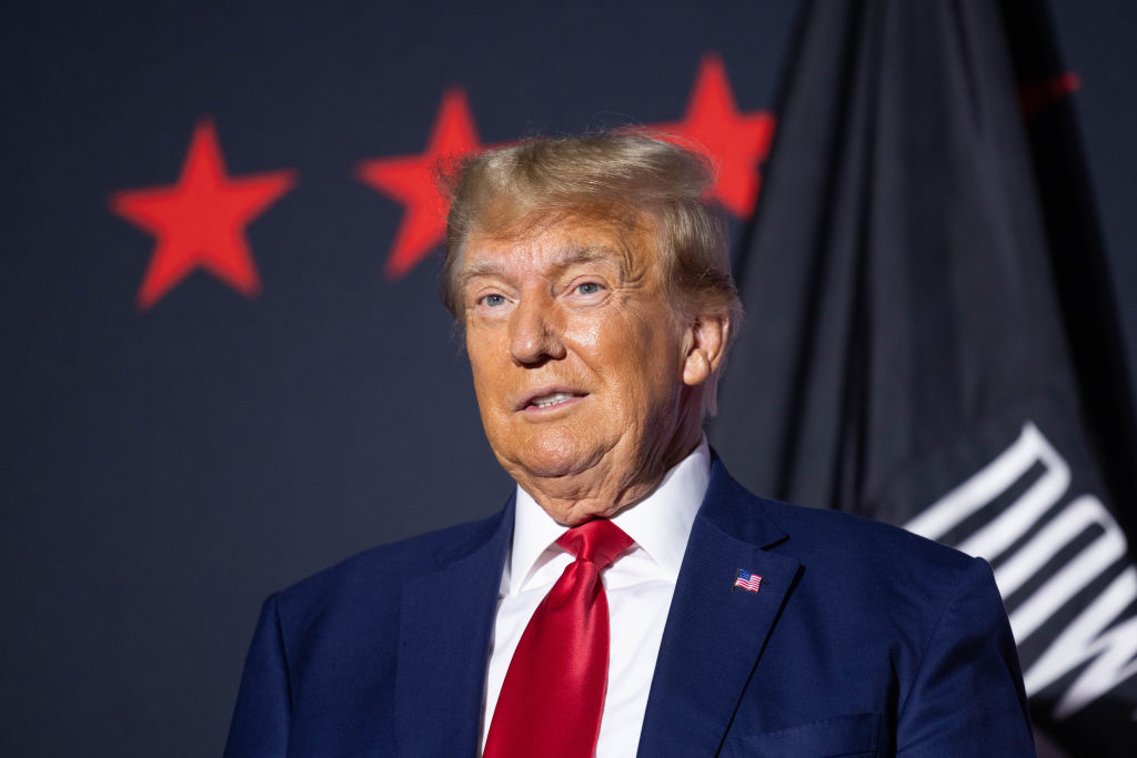 El expresidente estadounidense Donald Trump, inculpado por intento de fraude electoral en Georgia.