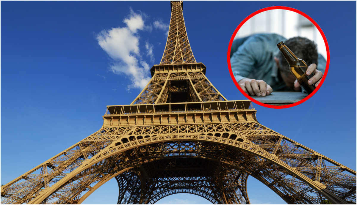 Encuentran dos estadounidenses durmiendo borrachos dentro de la Torre Eiffel.