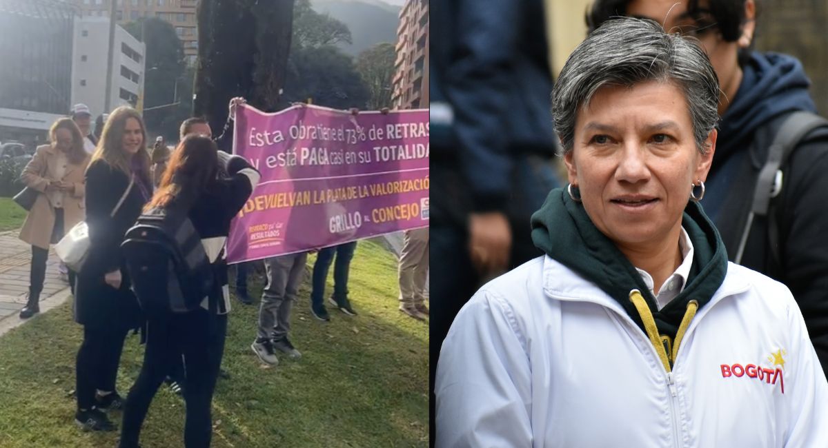 En Bogotá hoy reportan protestas en la calle 94 con carrera 11 y le piden a Claudia López que devuelva plata  de obras de valorización.