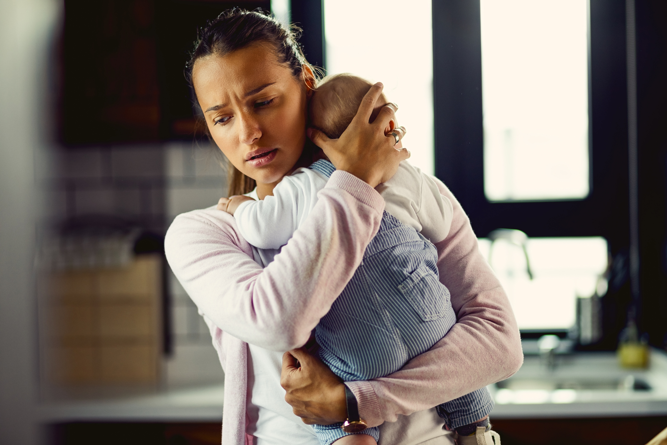 Madre y su hijo, En relación con a depresión posparto.