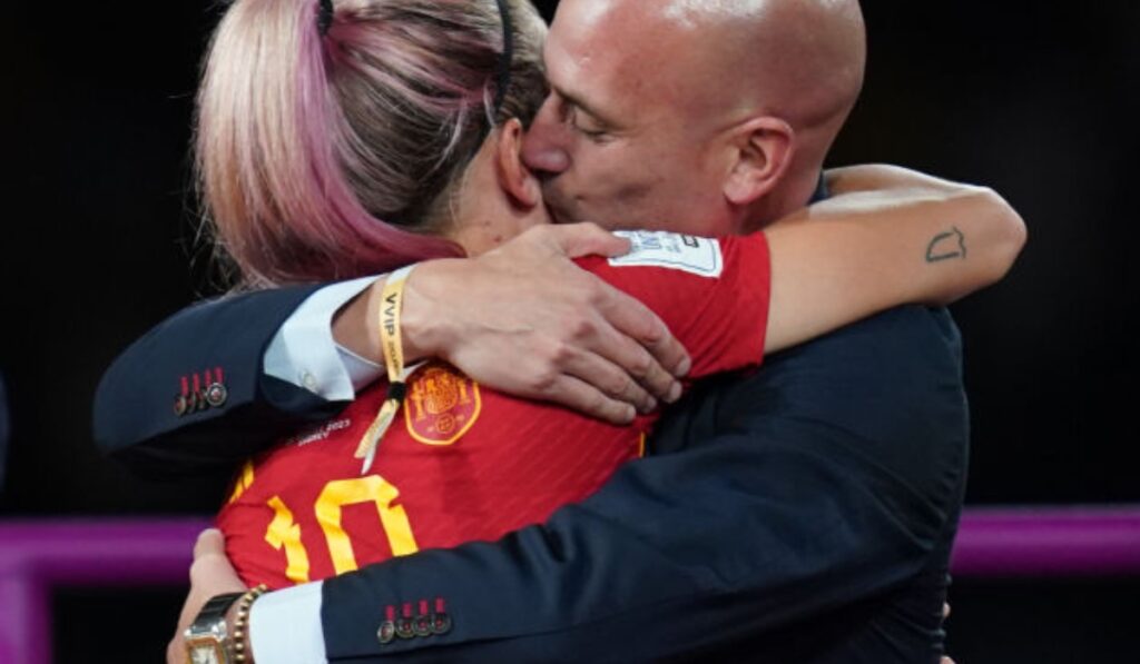 Luis Rubiales durante la celebración con España en el Mundial Femenino/Foto: Getty Images.