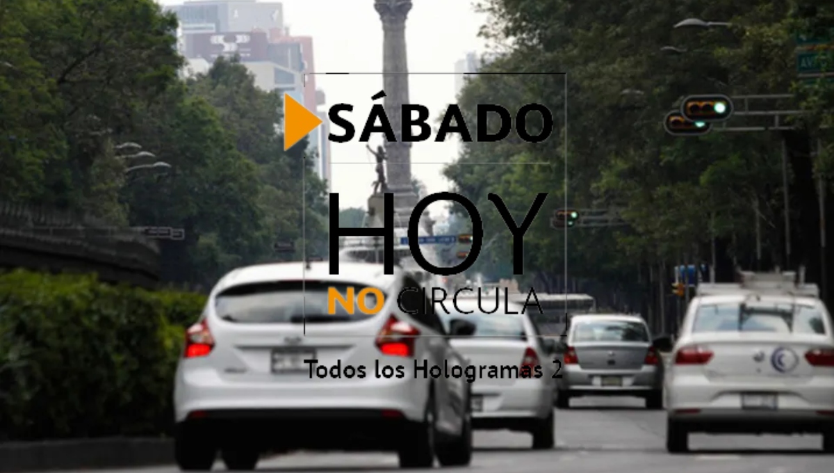 Programa 'Hoy no circula' inicia a las 5:00 y termina a las 22:00 en Cdmx y Edomex.