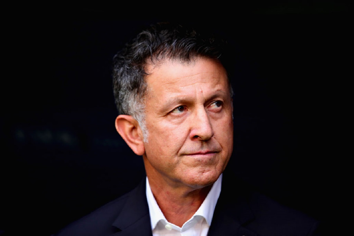 SAMARA, RUSSIA - JULY 02:  Head Coach of Mexico Juan Carlos Osorio looks on before the 2018 FIFA World Cup Russia Round of 16 match between Brazil and Mexico at Samara Arena on July 2, 2018 in Samara, Russia.  (Photo by Chris Brunskill/Fantasista/Getty Images)