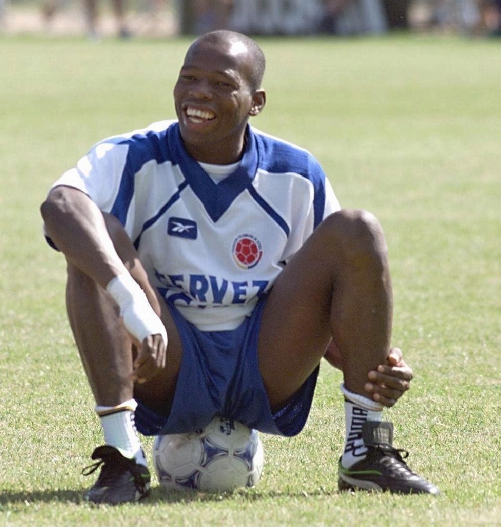 Faustino Asprilla, uno de los goleadores del 5-0 hace 30 años, el 5 de septiembre de 1993.