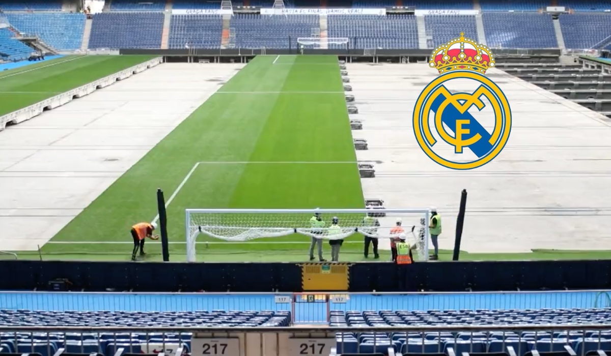 [Video] Real Madrid presentó su 'nuevo' estadio con césped que se esconde bajo tierra