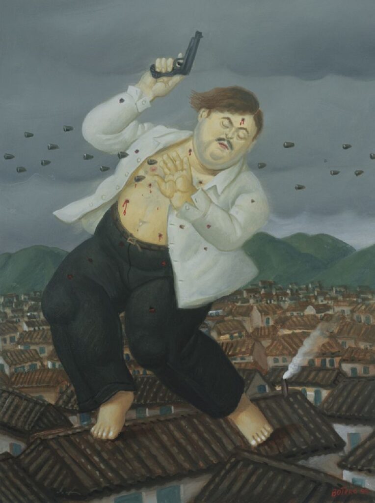 'La muerte de Pablo Escobar', 1999, Fernando Botero / Museo de Antioquia
