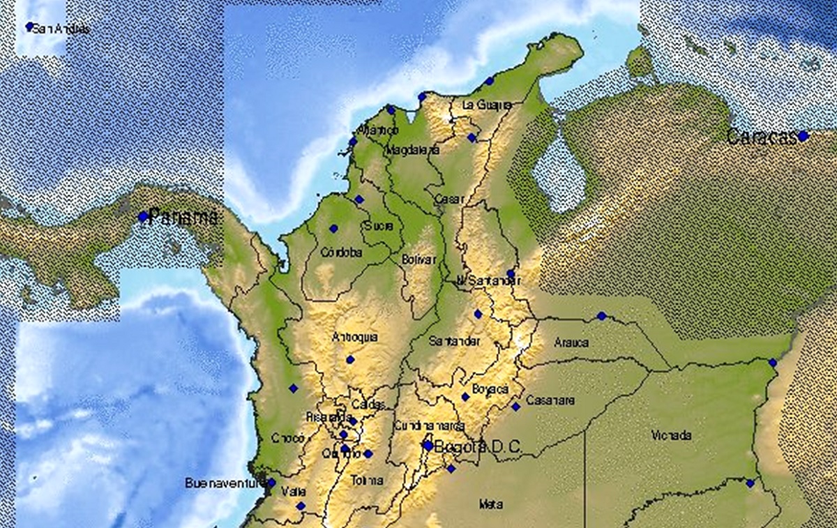 Mapa por temblor en Colombia hoy sábado 16 de septiembre de 2023.