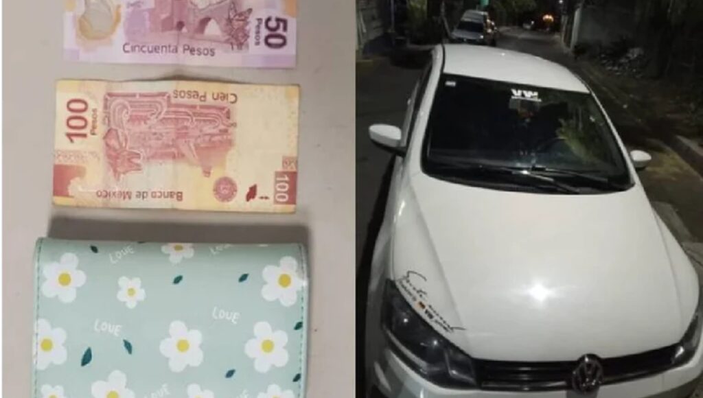 Auto y objetos incautados a los secuestradores