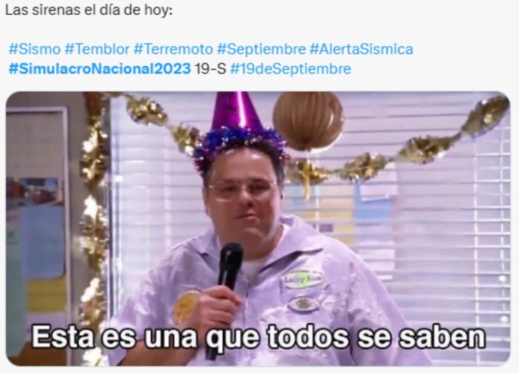 Recordando las alarmas sísmicas.