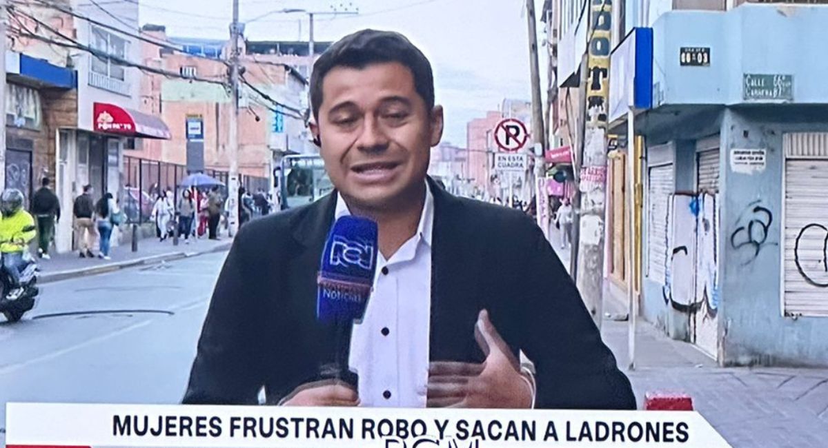 El periodista de RCN Jeisson Fabián Vera Suaza informaba sobre la inseguridad en Bosa (Bogotá) cuando dos delincuentes en moto le robaron su cámara.