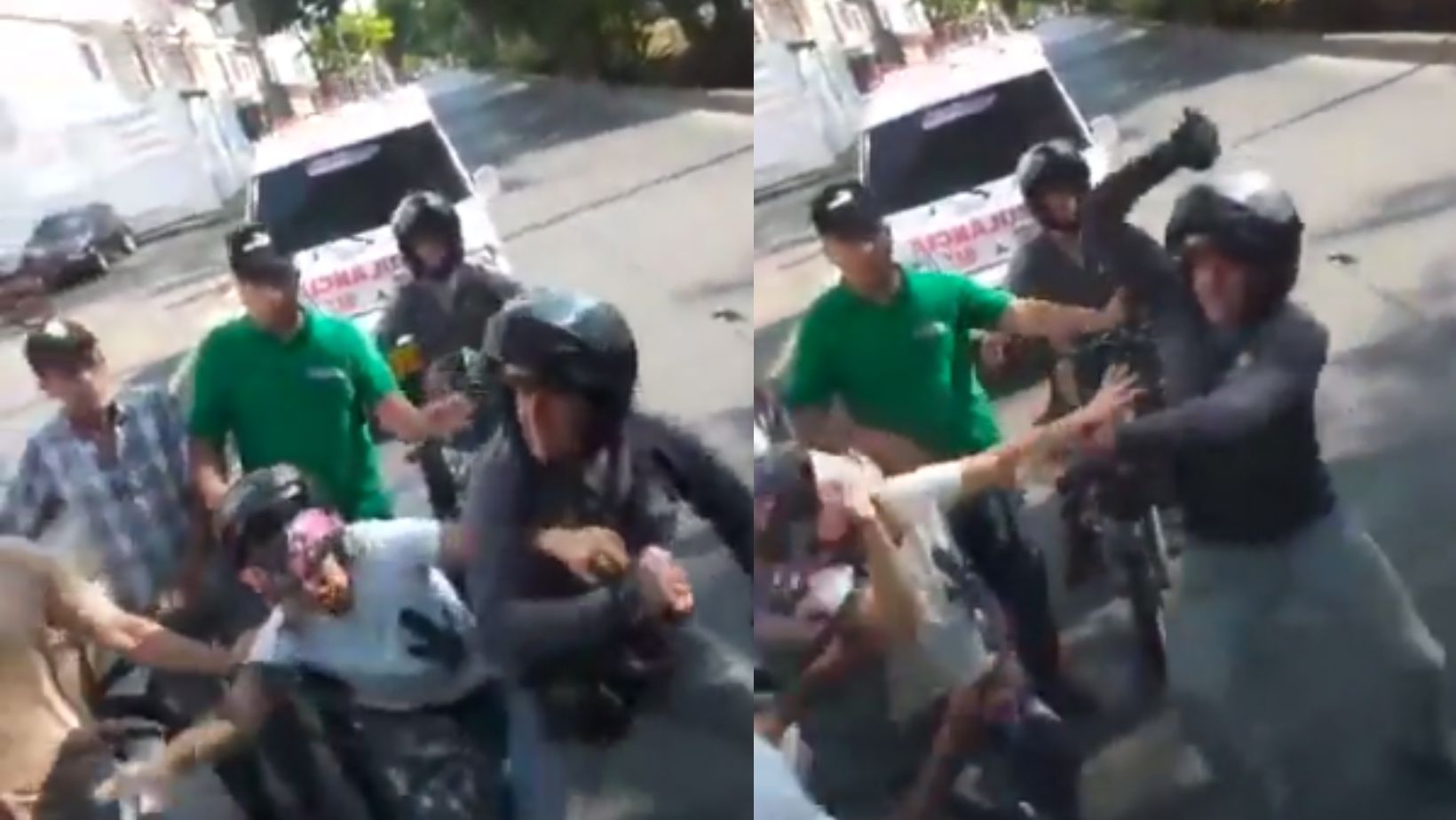 Intolerancia en Cali: Conductor del MÍO y motociclista tuvieron se enfrentaron
