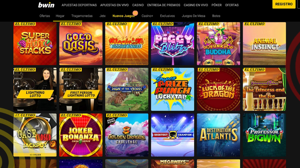 Conoce el catálogo de juegos de Bwin Colombia
