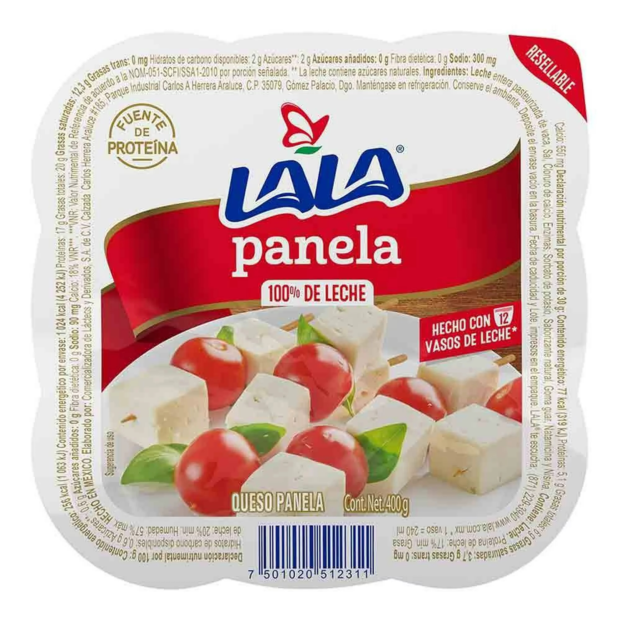 Queso panela Lala / Créditos: Especial