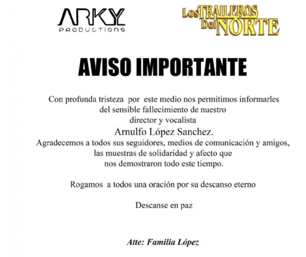 Comunicado familia López