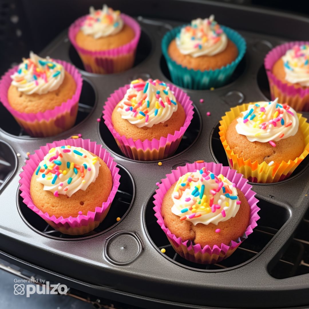 Cómo preparar cupcakes en air fryer: ingredientes y paso a paso fácil y rápido para que queden bien esponjosos y no se quemen.