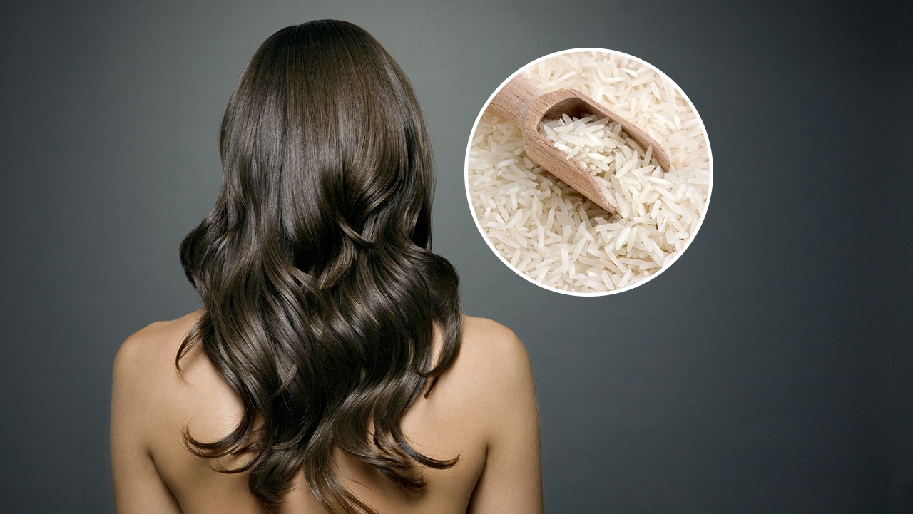 Tónico de agua de arroz para el cabello