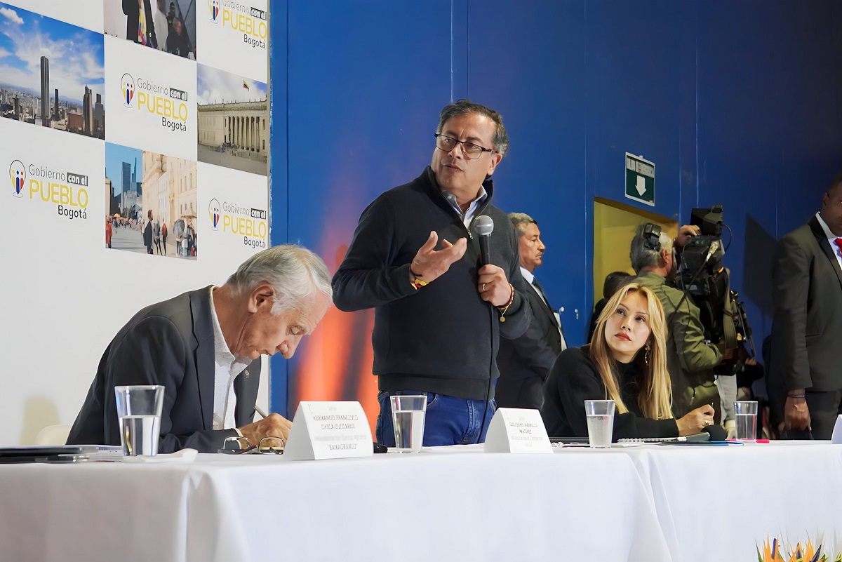 El presidente Gustavo Petro habló del Metro de Bogotá durante evento en Suba.