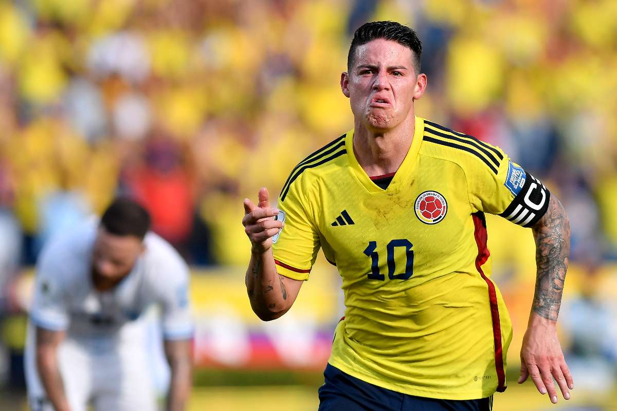 Foto de James Rodríguez, en nota de cómo fue narración uruguaya por gol del volante cucuteño con Colombia: hubo rabia