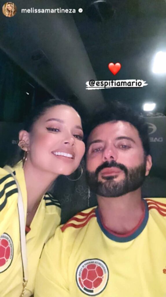 Melissa Martínez y Mario Espitia, en rumor de nuevo amor. / Instagram @melissamartineza