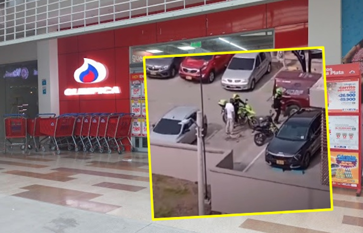 Asaltan carro de valores en supertienda Olímpica en sector donde queda sede de la Selección.