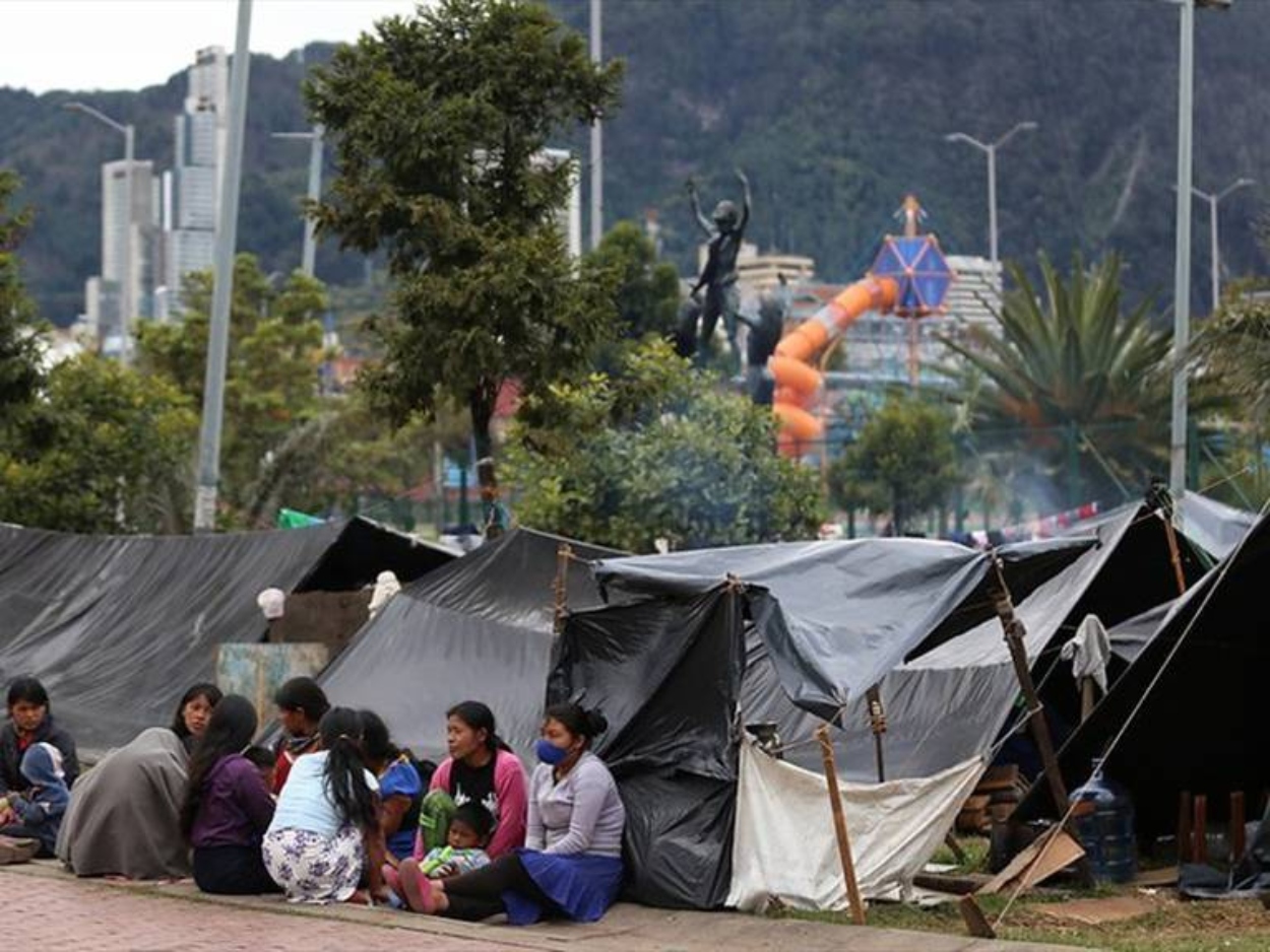 Gobierno y Alcaldía trazan acciones para retorno de indígenas emberá que están en Bogotá