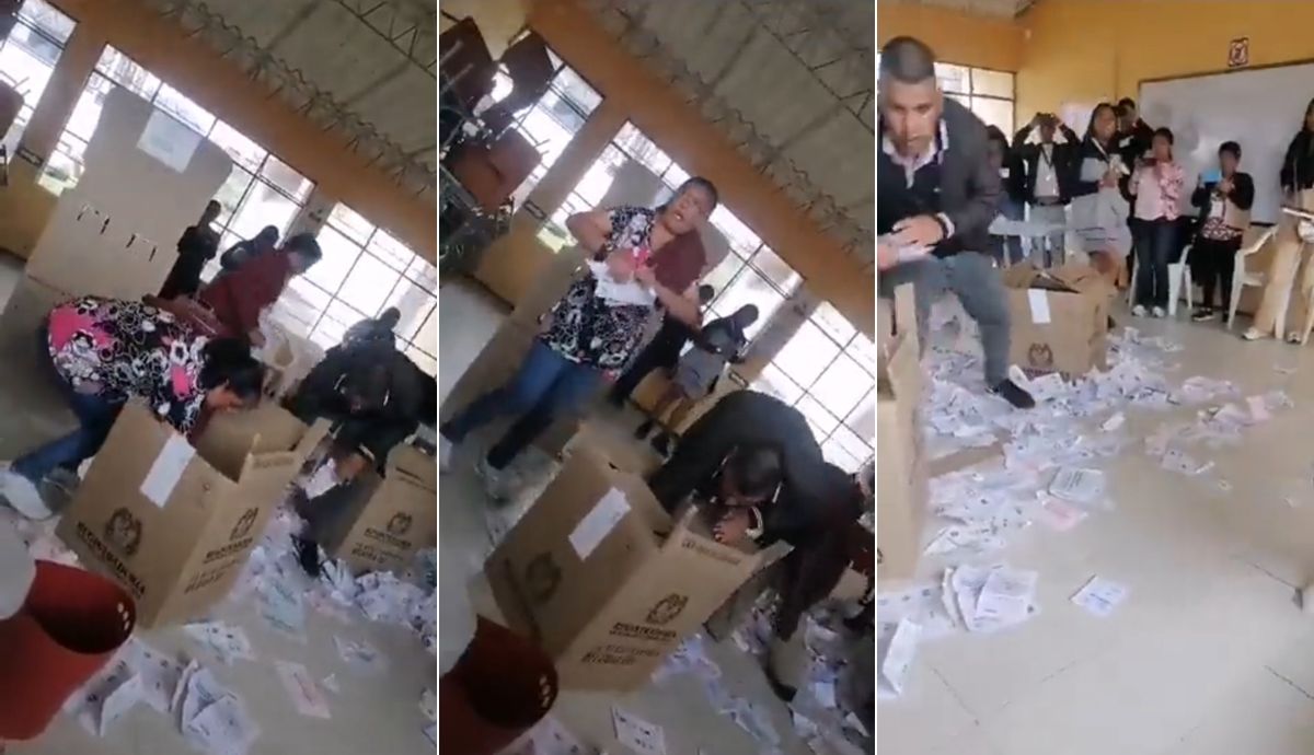 Elecciones en Colombia hoy: destruyen puesto de votación en Putumayo.
