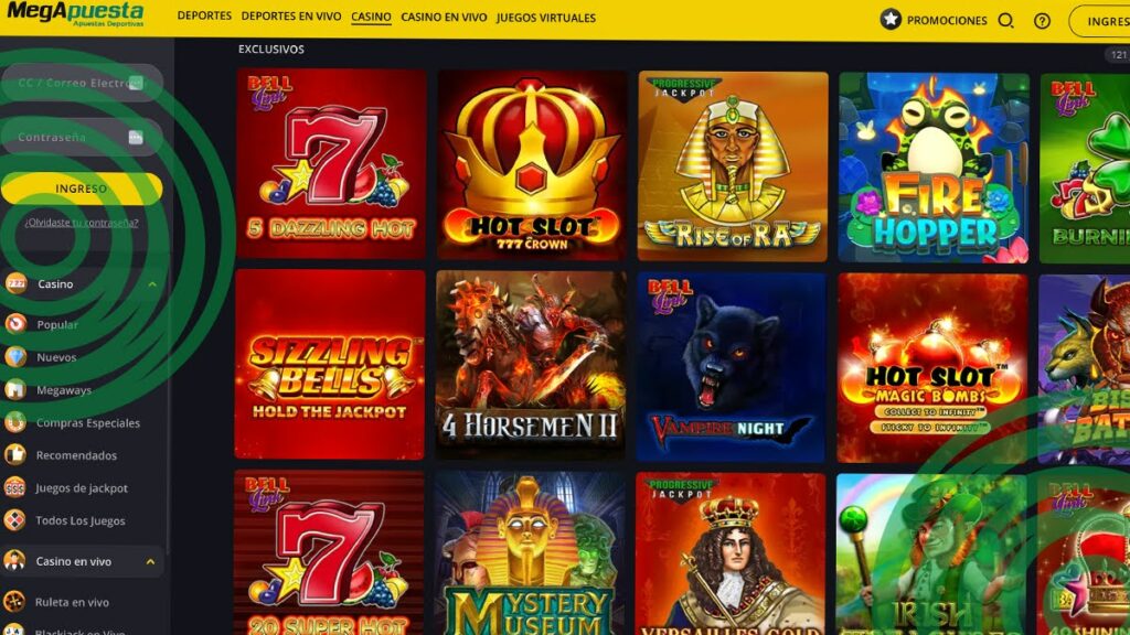 Juegos Disponibles en el Casino MegApuesta