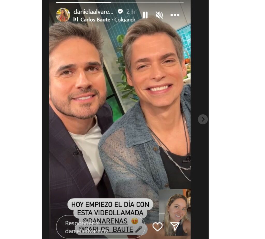 Daniella Álvarez mostró el detalle que le envío el presentador Daniel Arenas. / Pantallazo Instagram Daniella Álvarez 