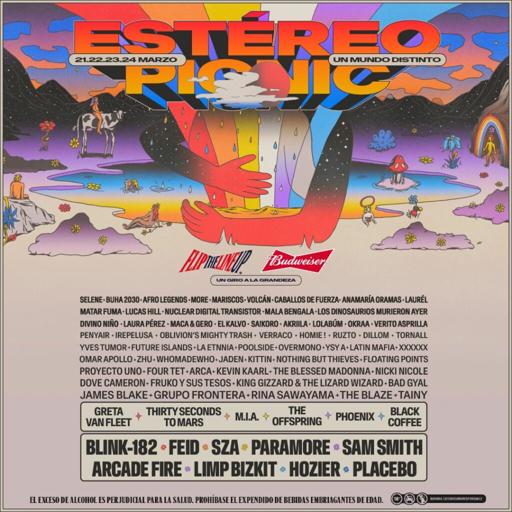 Cartel del Festival Estéreo Picnic