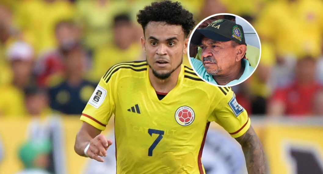 Foto de Luis Díaz y de Luis Manuel Díaz, en nota de que el jugador apareció en redes tras liberación de papá; apuntó a Selección Colombia