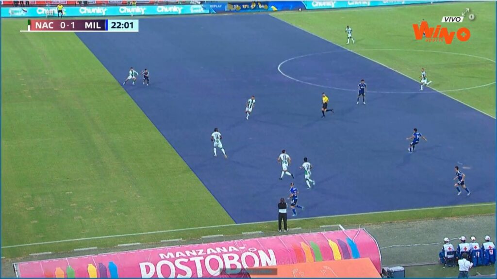 Atlético Nacional vs. Millonarios, gol de Daniel Cataño | Captura de pantalla Win Sports