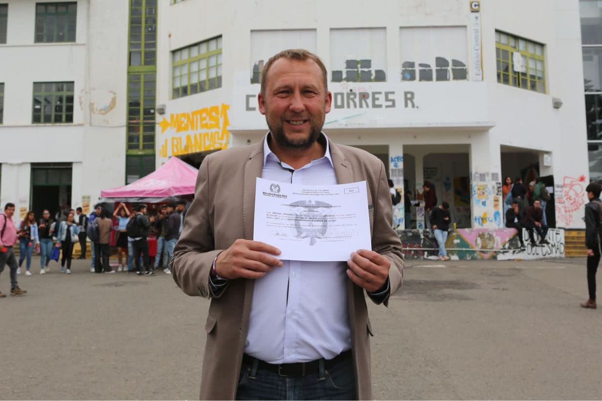 Foto de Mikhail Krasnov, Alcalde de Tunja, quien abrió convocatoria para buscar a su gabinete
