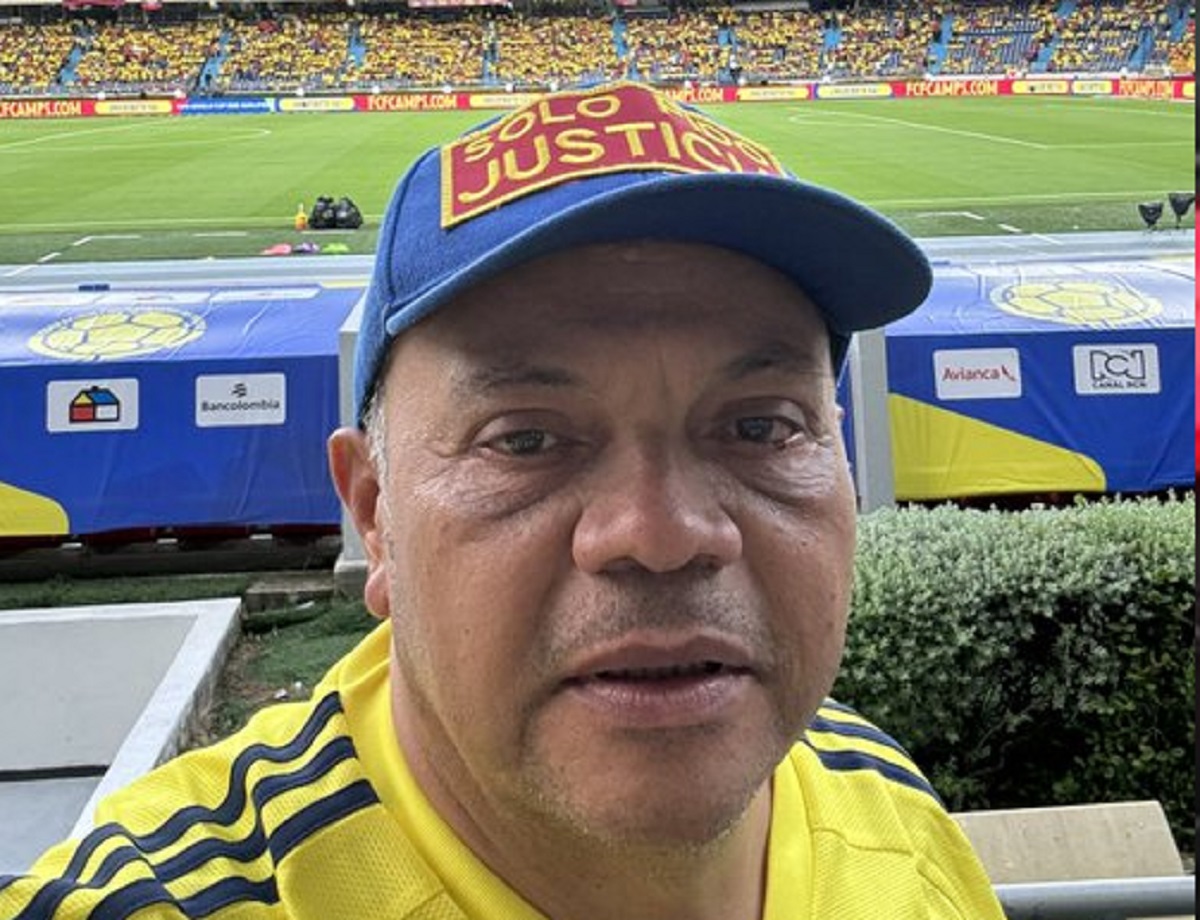 Luis Alonso Colmenares, papá de Andrés Colmenares, estuvo en Colombia vs. Brasil
