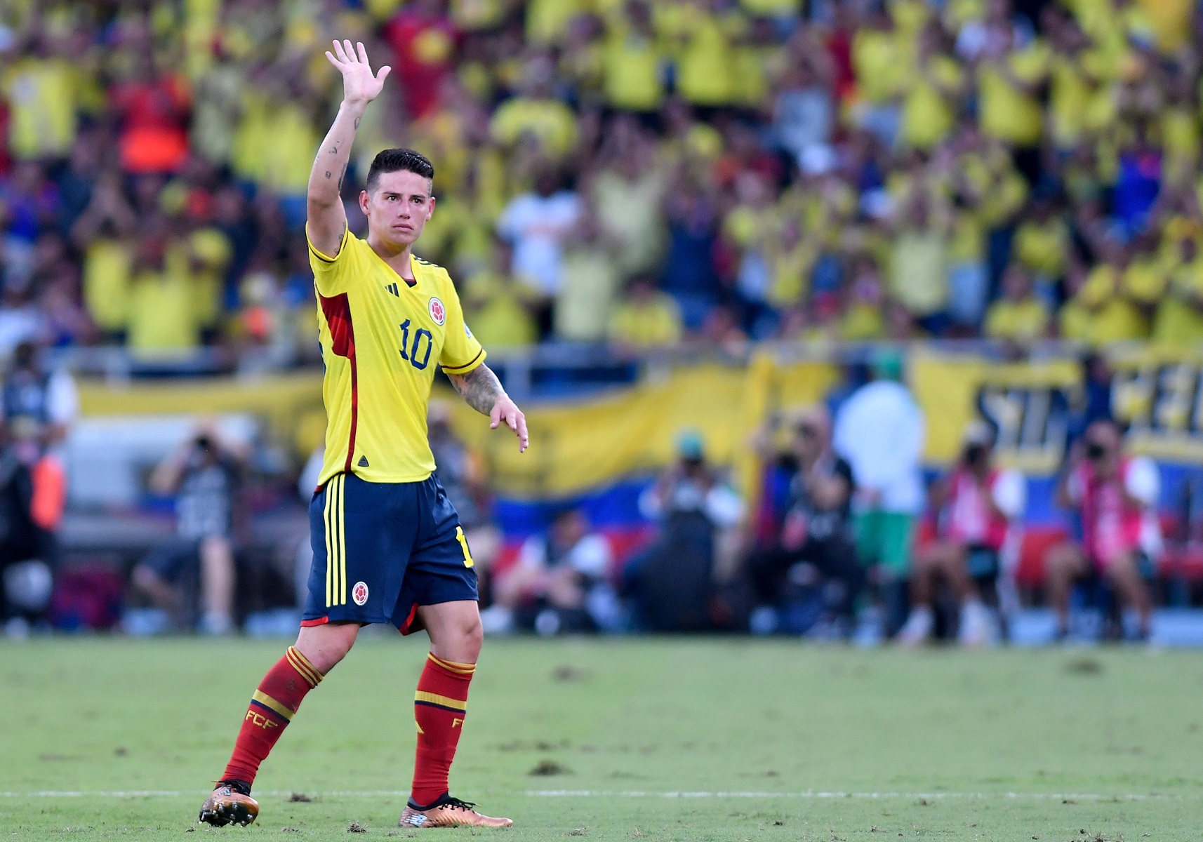 James Rodríguez, cerca de convertirse en el máximo goleador de Colombia.