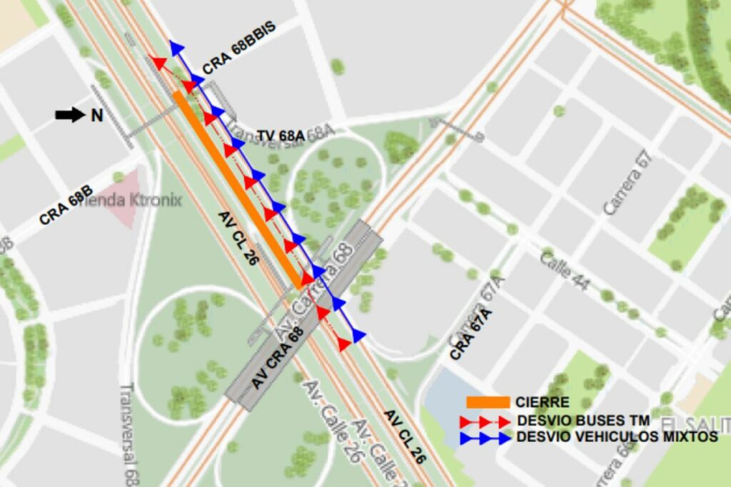 Cierres en vías principales de Bogotá desde el 20 de noviembre: rutas ...