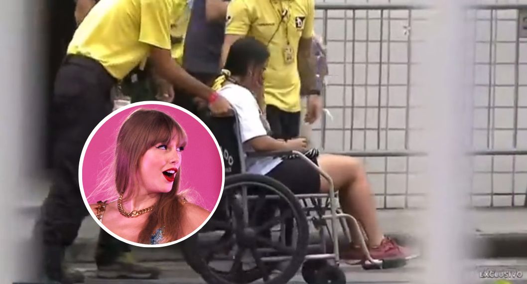 Foto de fanática colombiana agredida y de Taylor Swift, colombianas en concierto de la estadounidense en Brasil, atacadas en fila, se llevaron premio impensado.