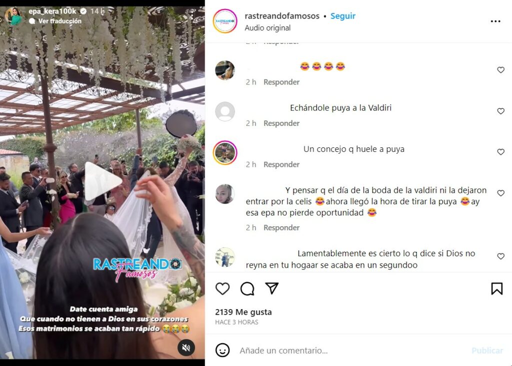 'Epa Colombia' es criticada en redes sociales por indirecta a Andrea Valdiri / pantalalzo tomado de @rastreandofamosos