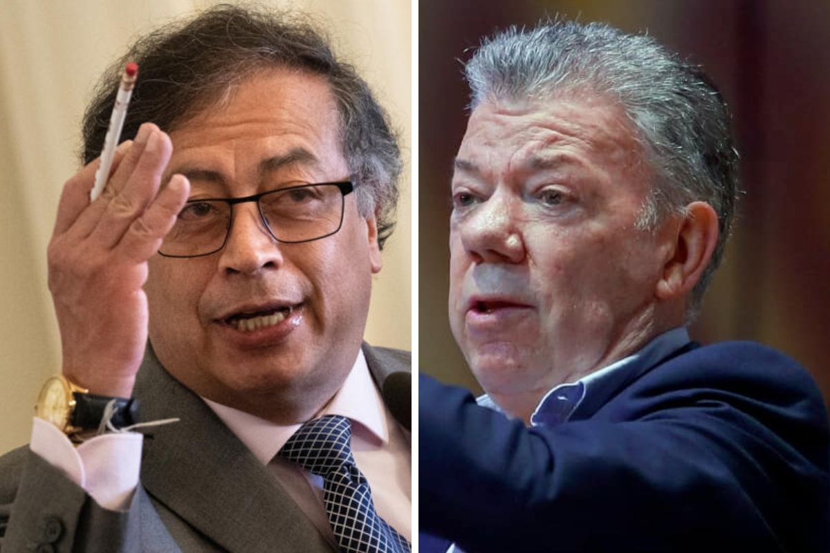 Santos criticó la paz total de Petro, y el presidente lo dejó plantado