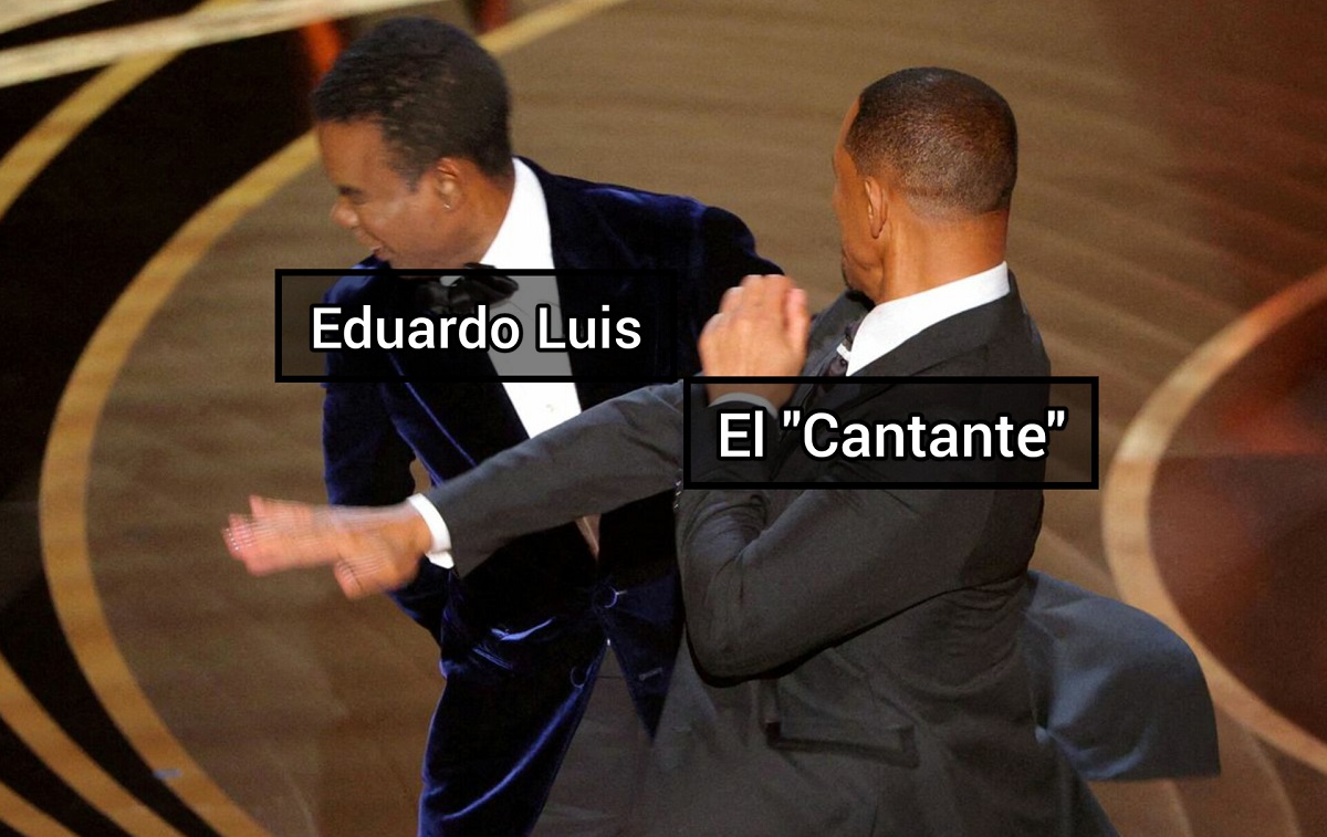 Meme para la pelea de Javier Fernández y Eduardo Luis