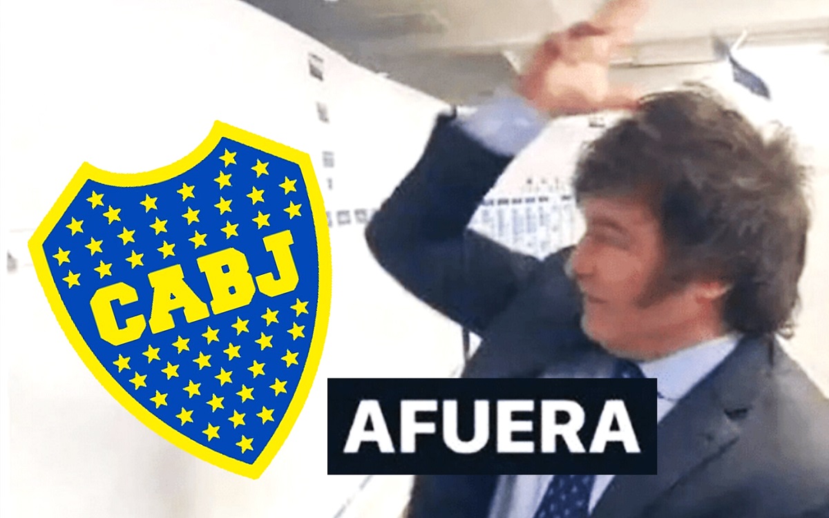 Meme para Boca Juniors por no ir a Copa Libertadores; incluyen a Javier Milei