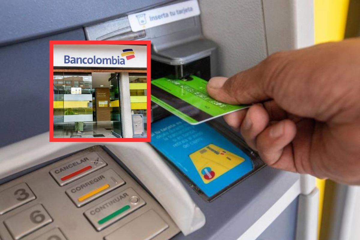 Foto de cajero de Bancolombia, a propósito de recomendaciones para evitar robos en cajeros automáticos