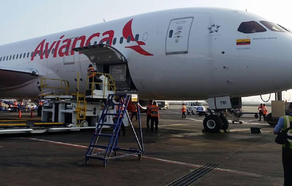 Boeing 787 de Avianca, como el que tuvo problema este 30 de noviembre entre Madrid y Bogotá.